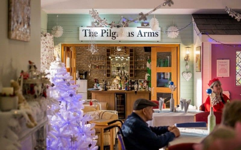 Bar at Brookside Care Home in Melksham, Wiltshire