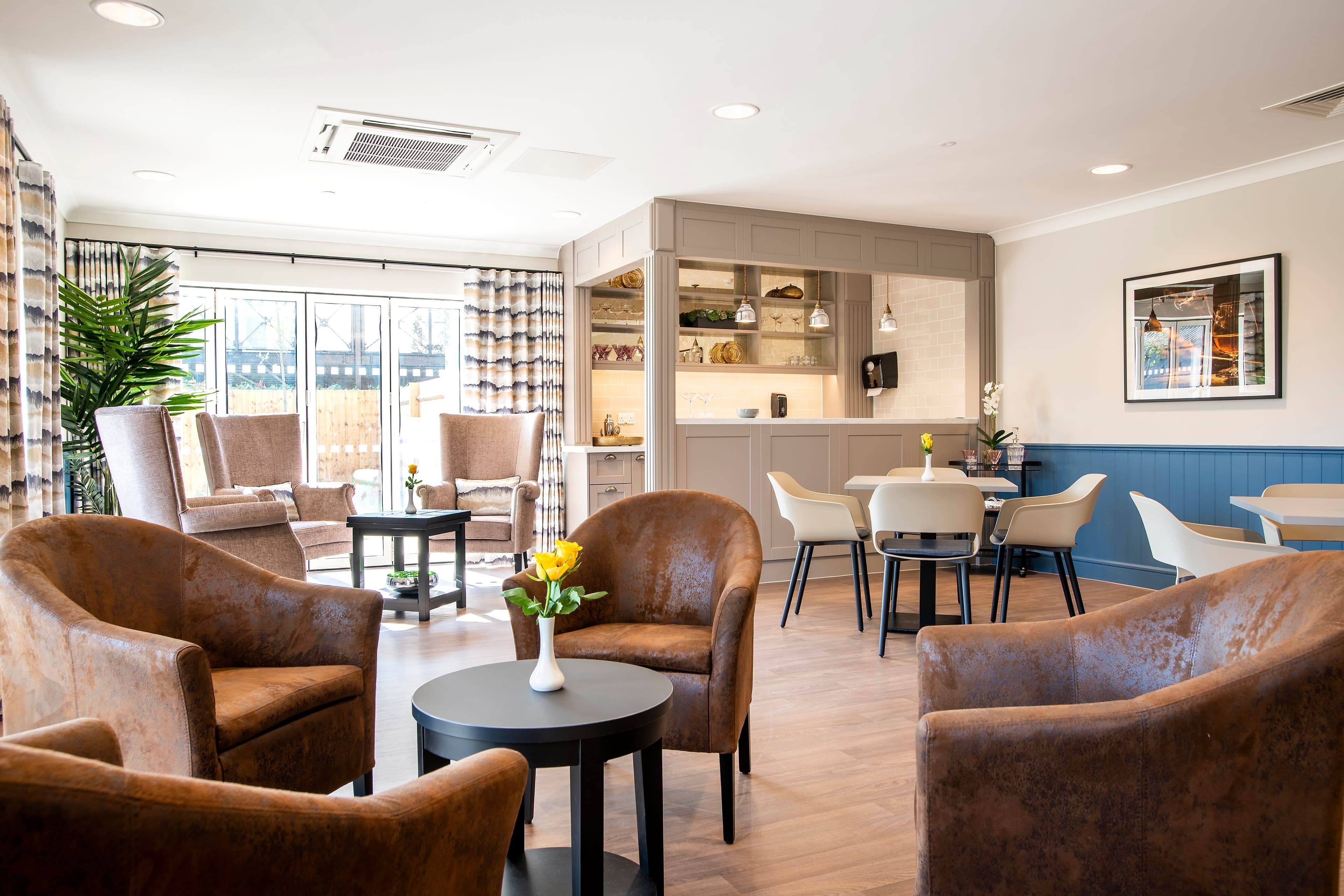 Dining Room at Brookwater House care home in Enfield, London