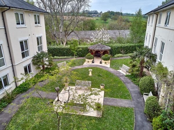 Garden at Brunel House Care Home in Corsham, Wiltsire