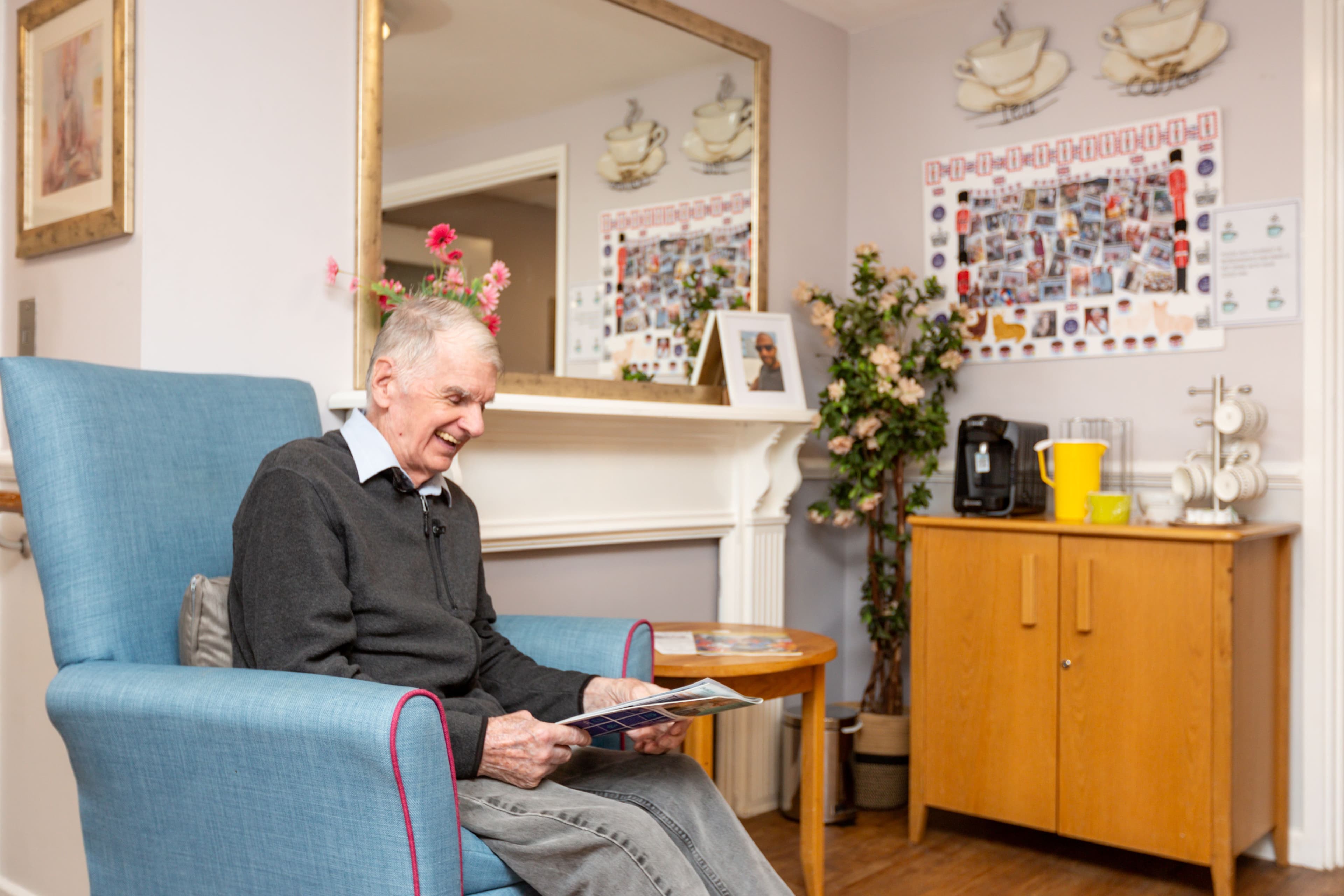 Resident at Buchan House care home in Cambridge