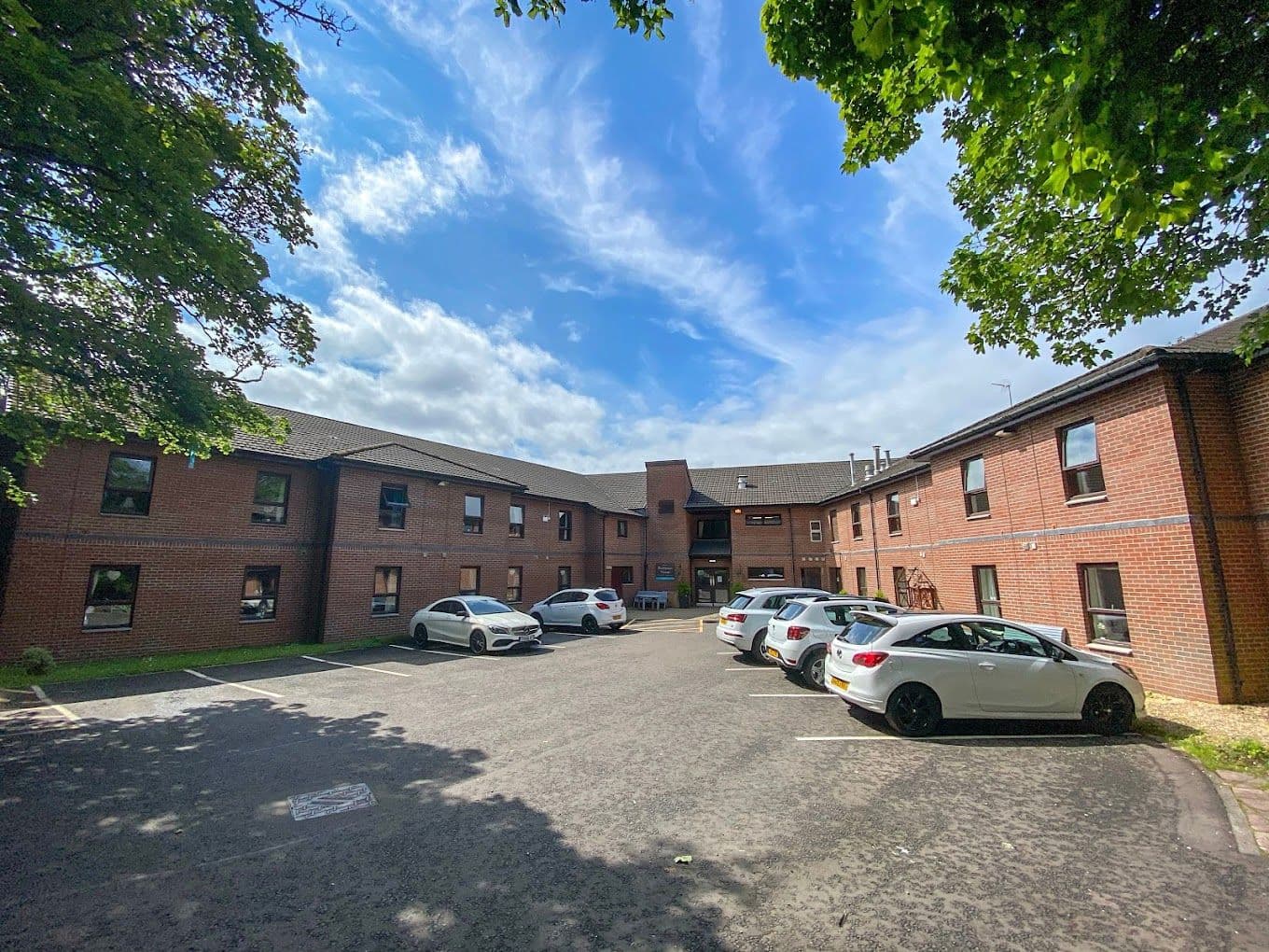 Exterior of Buchanan House Care Home in Glasgow, Scotland