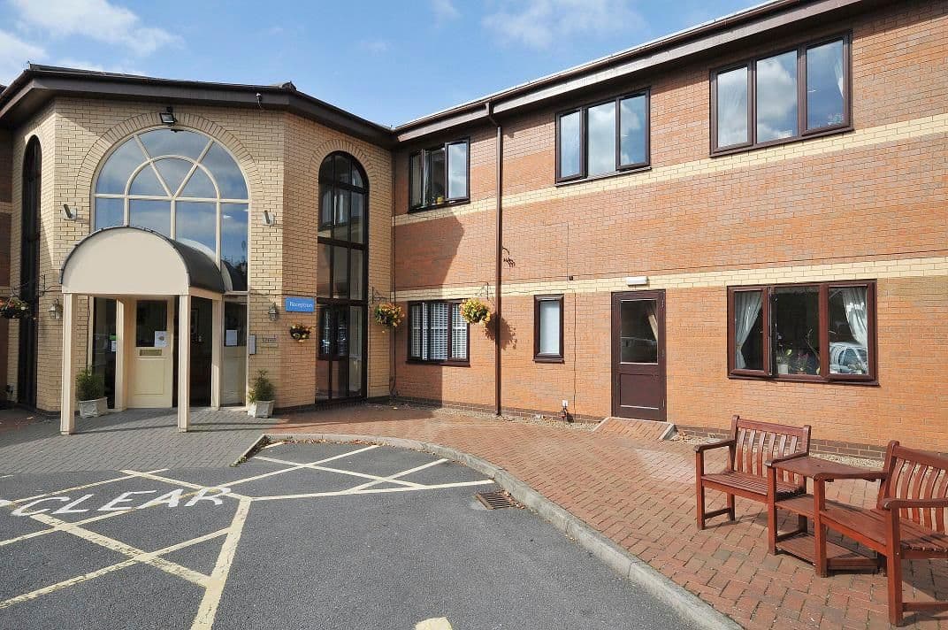 Exterior of Ashby Court care home in Ashby-de-la-zouch, Leicestershire