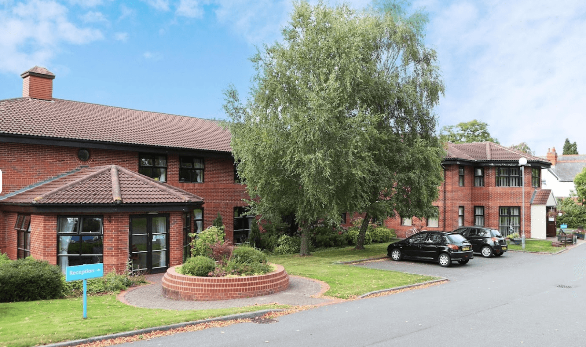 Exterior of Aylesham Court care home in Leicester, Leicestershire