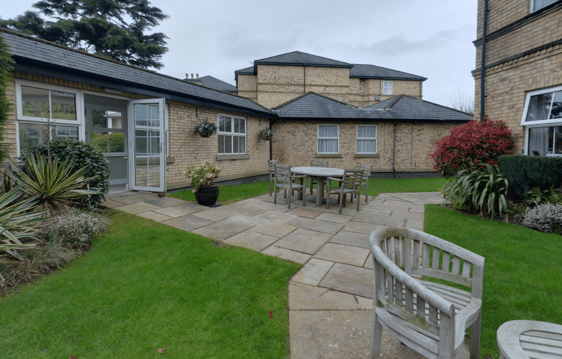 Garden at Brookview Care Home in Alderley Edge, Cheshire