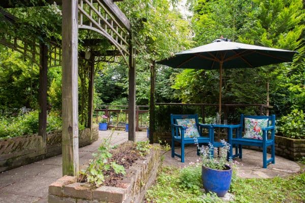 Garden at Clare House Care Home in Uxbridge, London