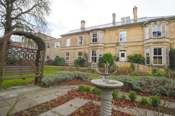 Garden at  Elm Grove Care Home in Cirencester, Gloucestershire