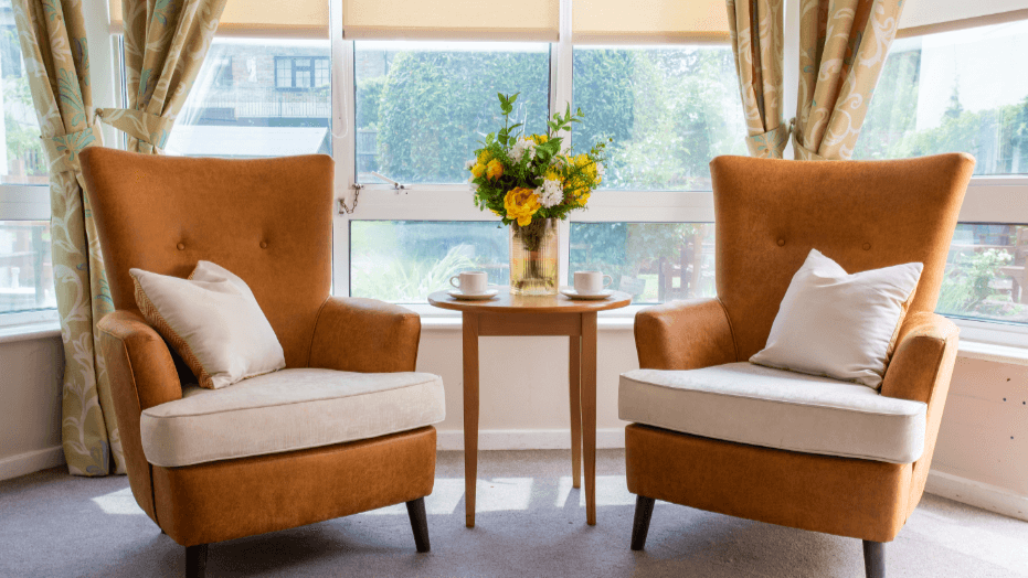 Communal Area at Hadley Lawns Care Home in Barnet, London