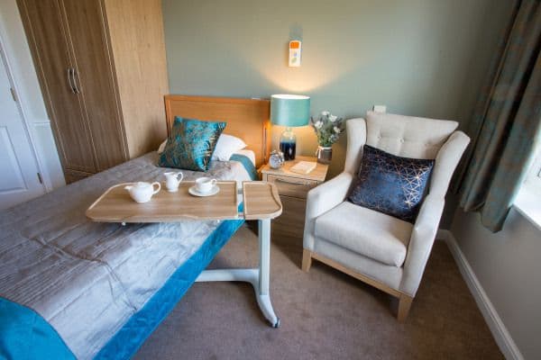 Bedroom at Knights' Grove Care Home in Southampton, Hampshire