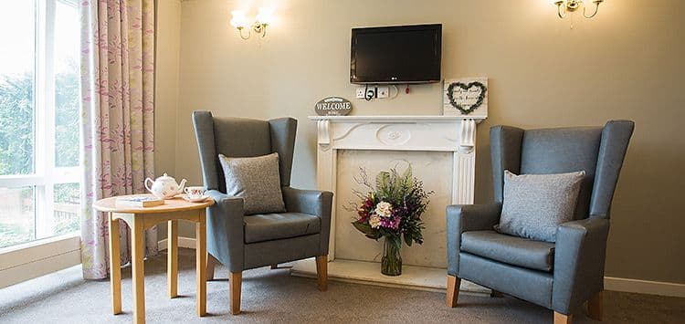 Communal Area at Lindley Grange Care Home in Huddersfield, Kirklees