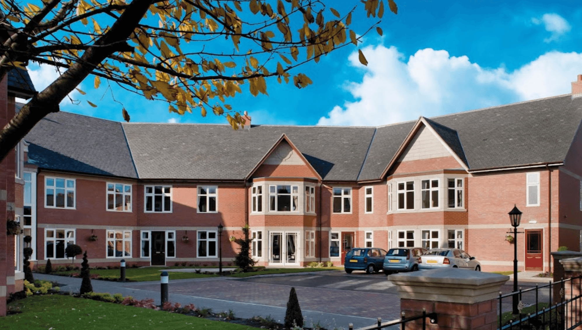 Exterior of Ridley Park Care Home in Blyth, Northumberland