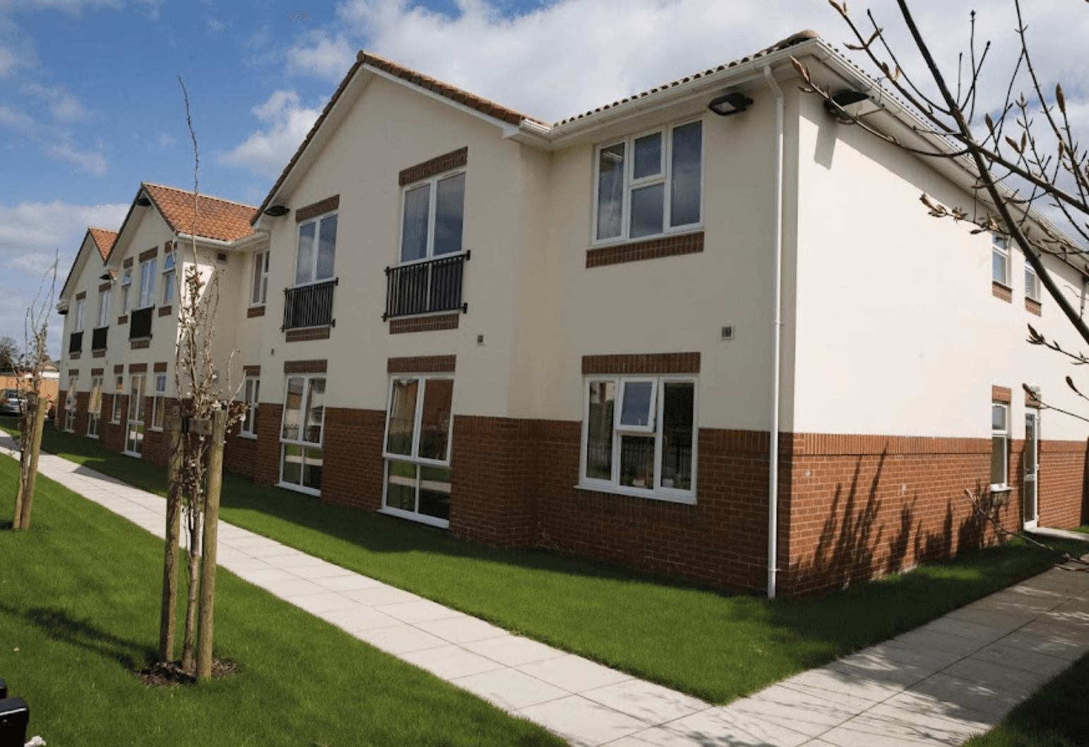 Exterior of The Springs care home in Malvern, Worcestershire