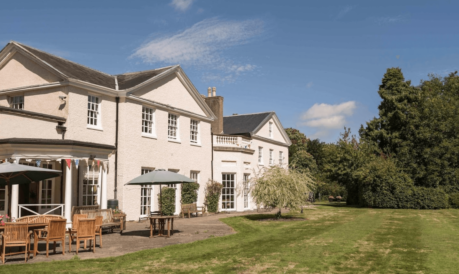 Garden of Staplehurst Manor Care Home in Tonbridge, Kent