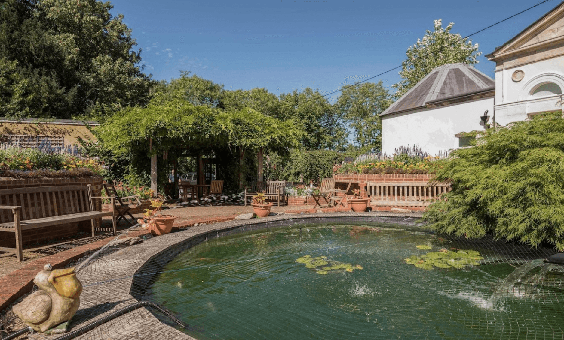 Garden at Staplehurst Manor Care Home in Tonbridge, Kent