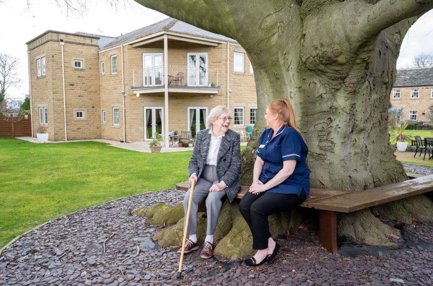 Residents and Staff at Walton Manor Care Home in Wakefield, West Yorkshire