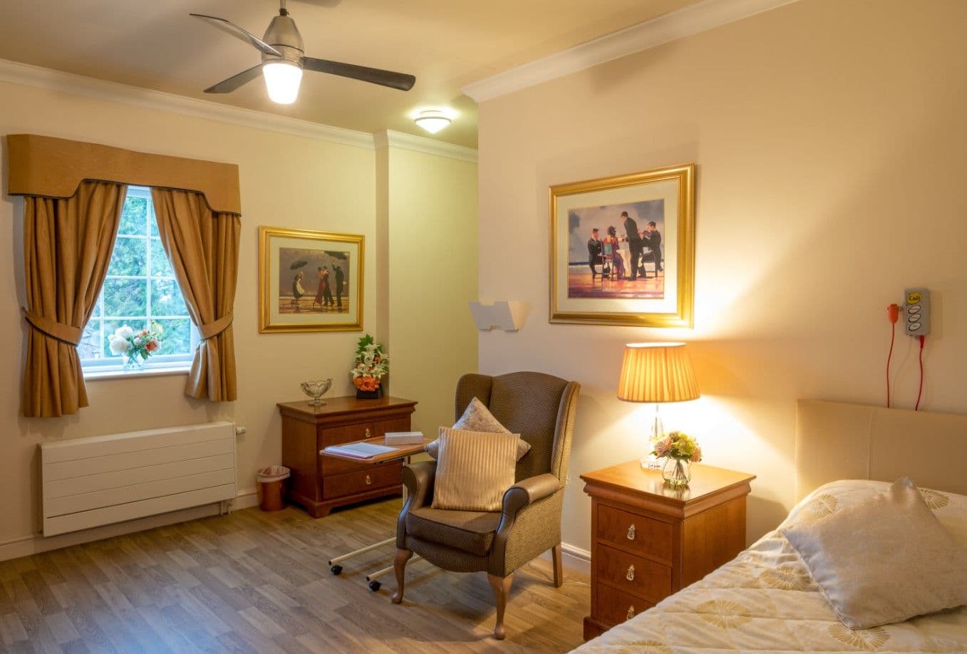 Bedroom at Walton Manor Care Home in Wakefield, West Yorkshire