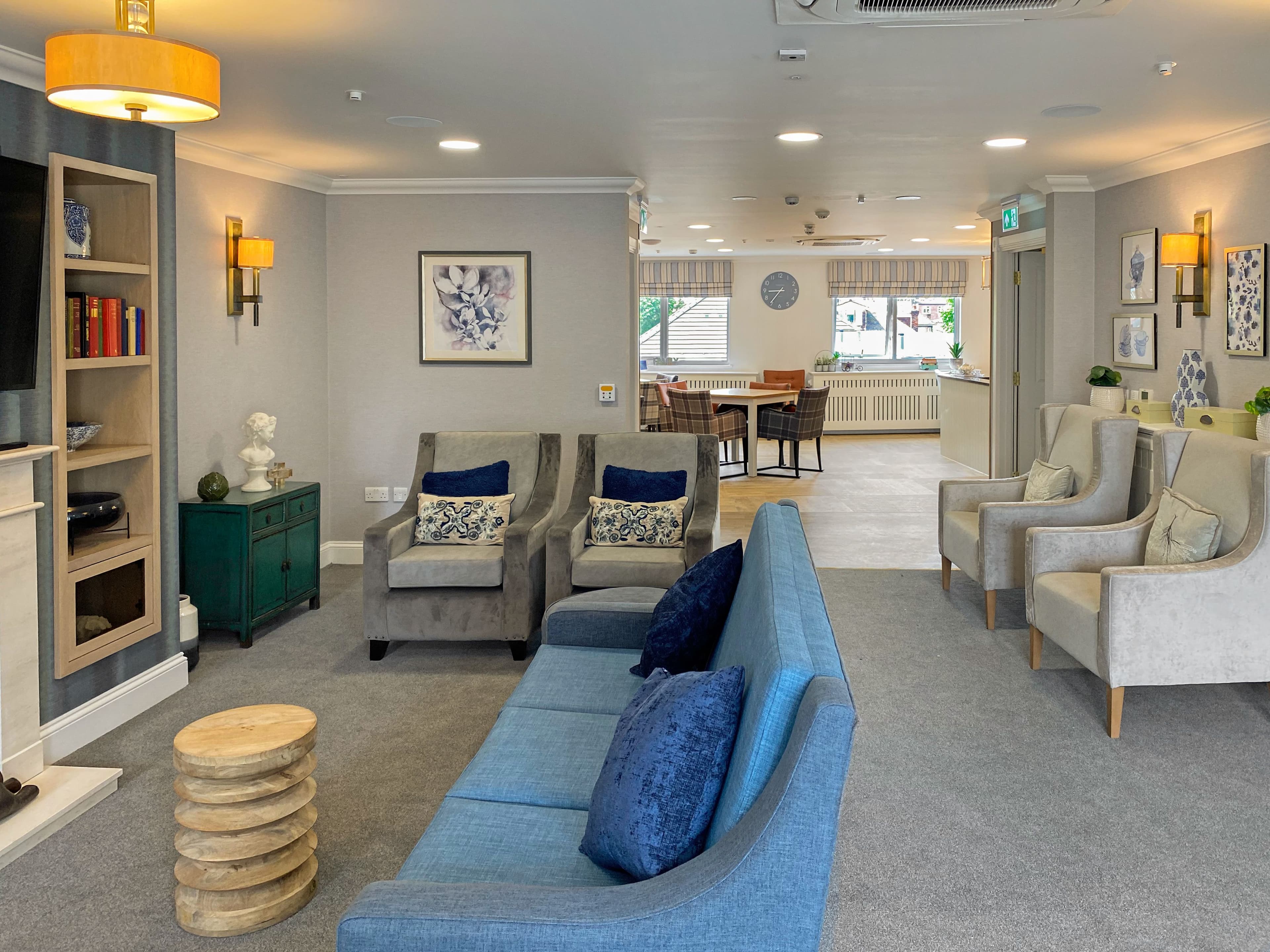 Lounge of Candlewood House care home in Harrow, Greater London