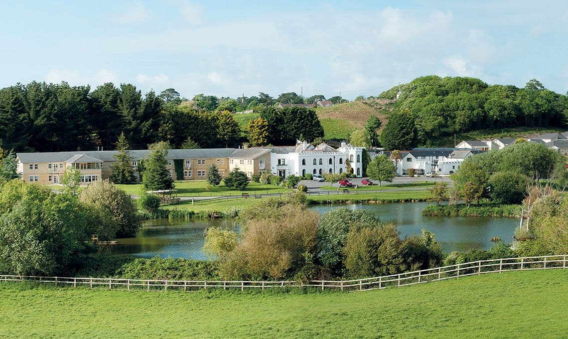 Exterior of Kenwith Castle care home in Bideford, Devon