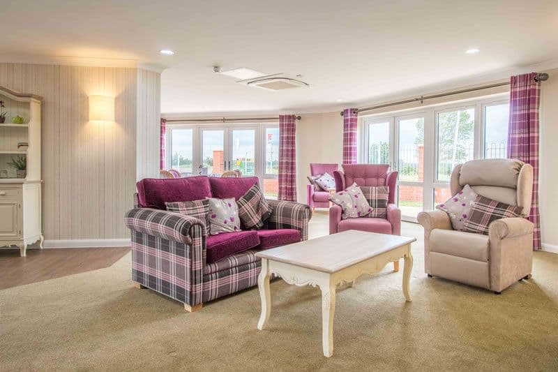 Communal area of Cavell Court in Cringleford, Norwich