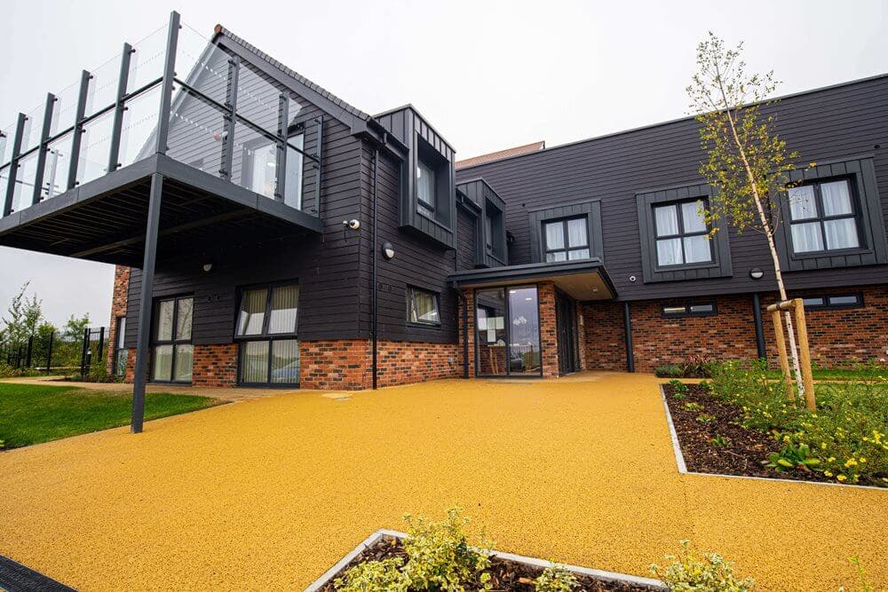 Exterior of Dashwood Manor Care Home in Basingstoke, Hampshire