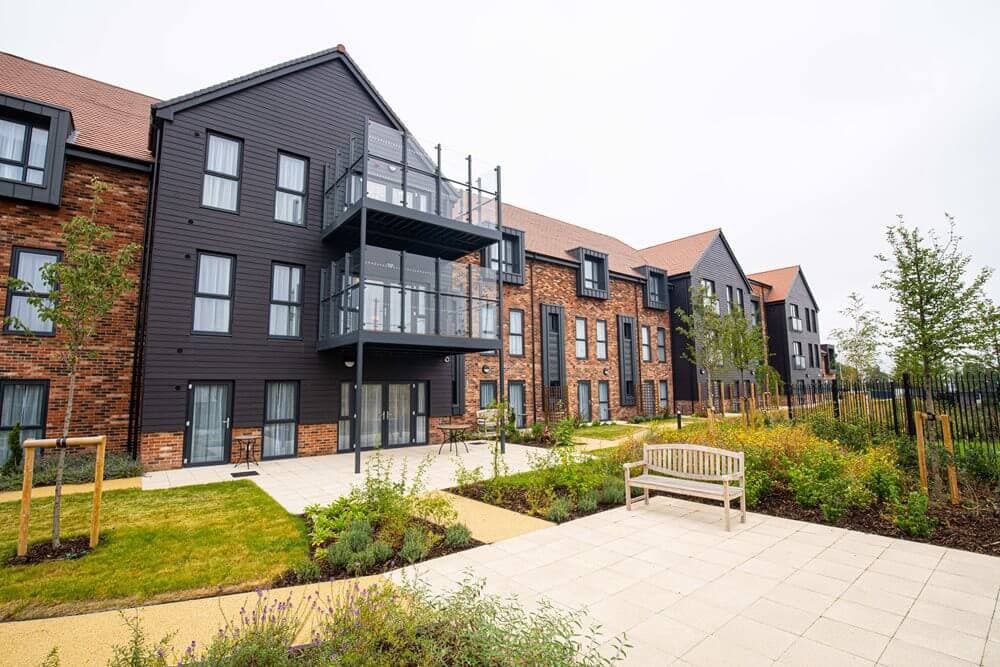 Garden at Dashwood Manor Care Home in Basingstoke, Hampshire