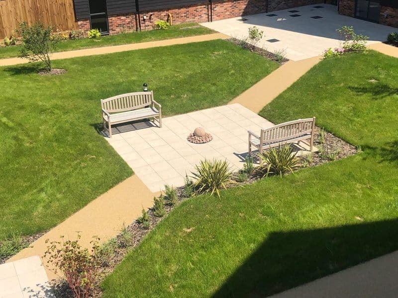 Garden at Dashwood Manor Care Home in Basingstoke, Hampshire