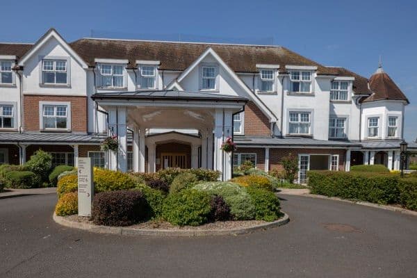 Exterior of Llys Cynoed care home in Cardiff, Wales