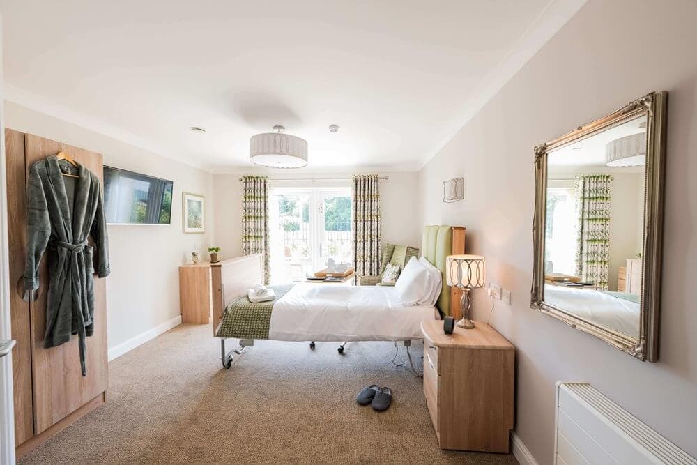 Bedroom of Llys Herbert in Cardiff, Wales