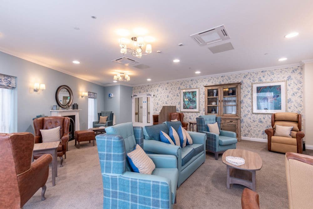 The communal area in the Mercia Grange Care Home in Sutton Coldfield, Birmingham