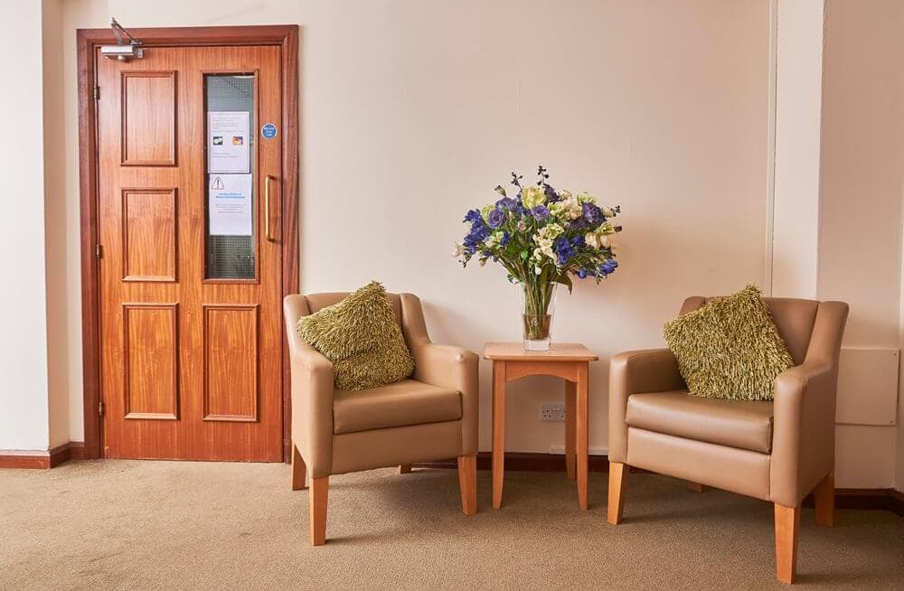 Hallway at  Whitebourne Care Home in Frimley, Surrey