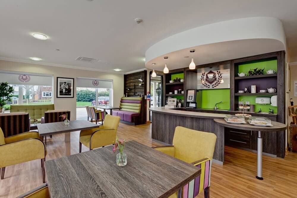 Dining Room at Winchcombe Place Care Home in Newbury, West Berkshire