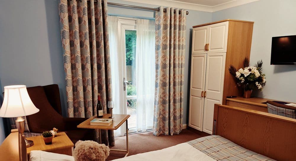 Bedroom at Winchcombe Place Care Home in Newbury, West Berkshire