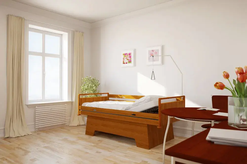 Care home bedroom