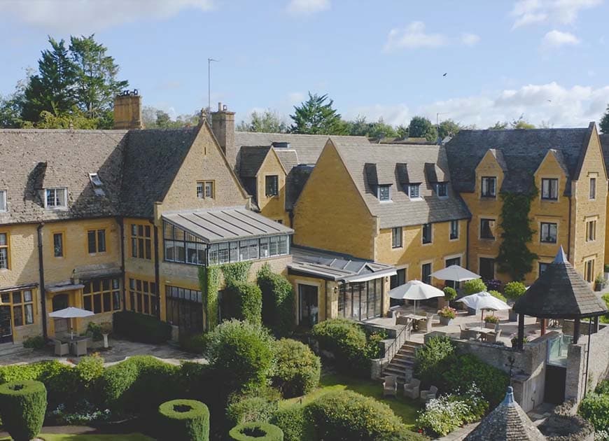 Exterior of Newlands of Stow in Stow-on-the-Wold, Gloucestershire