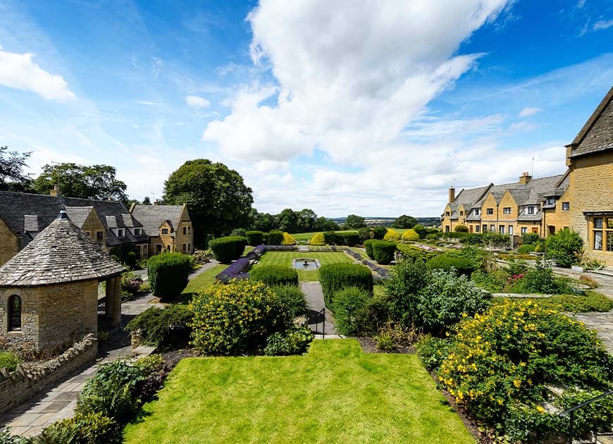 Exterior of Newlands of Stow in Stow-on-the-Wold, Gloucestershire