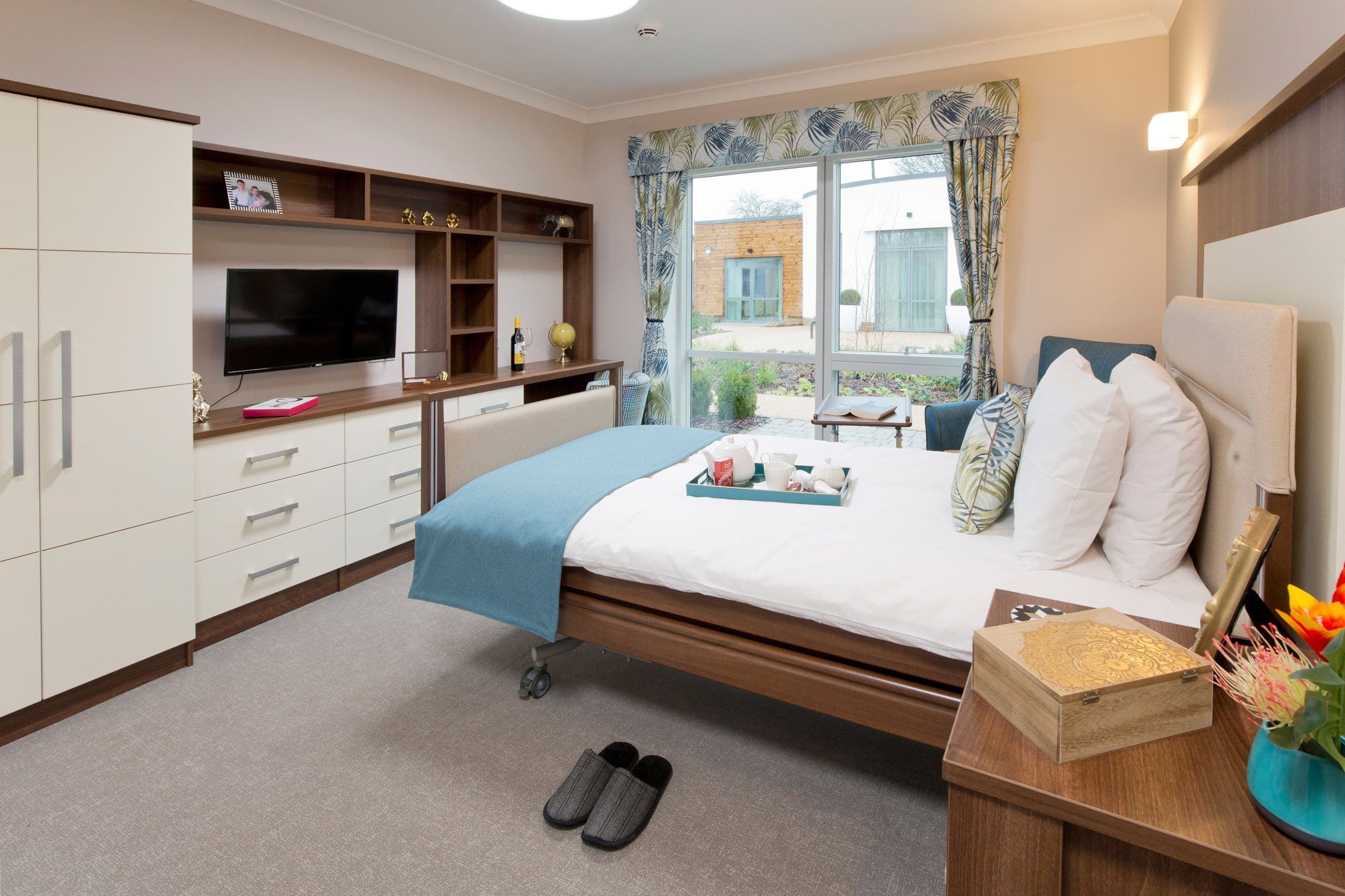 Bedroom at Clarendon Lodge Care Home, Rickmansworth, Hertfordshire