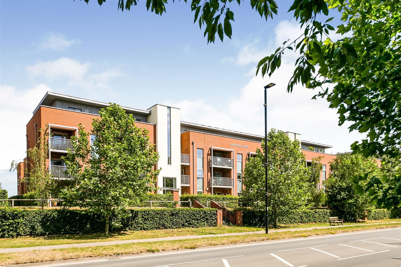 Exterior of Clayton Court Retirement Development in Burgess-hill, Mid Sussex