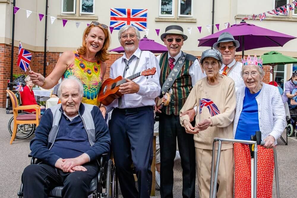 Residents at Colne View Care Home in Halstead, Braintree