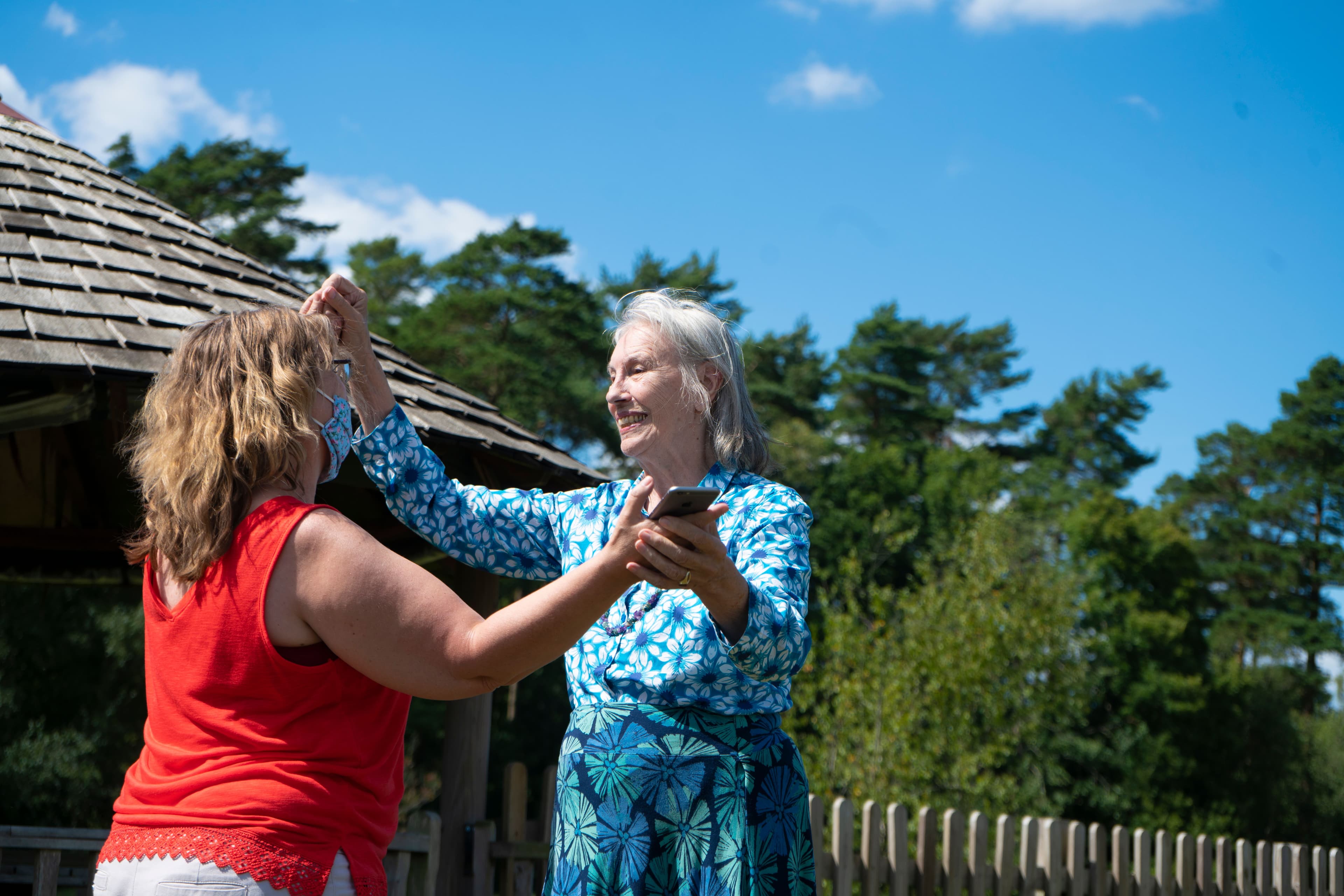 Residents of Huntington House in Surrey