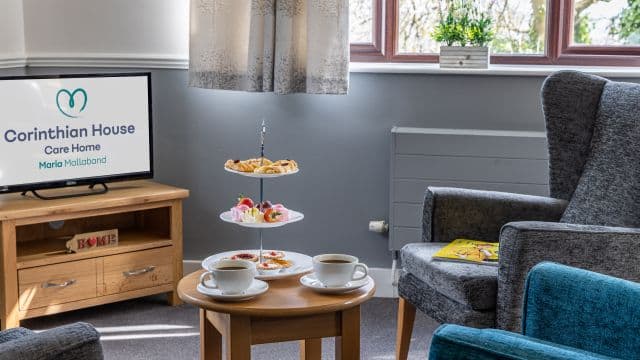 Communal Area at Corinthian House Care Home in Leeds, West Yorkshire