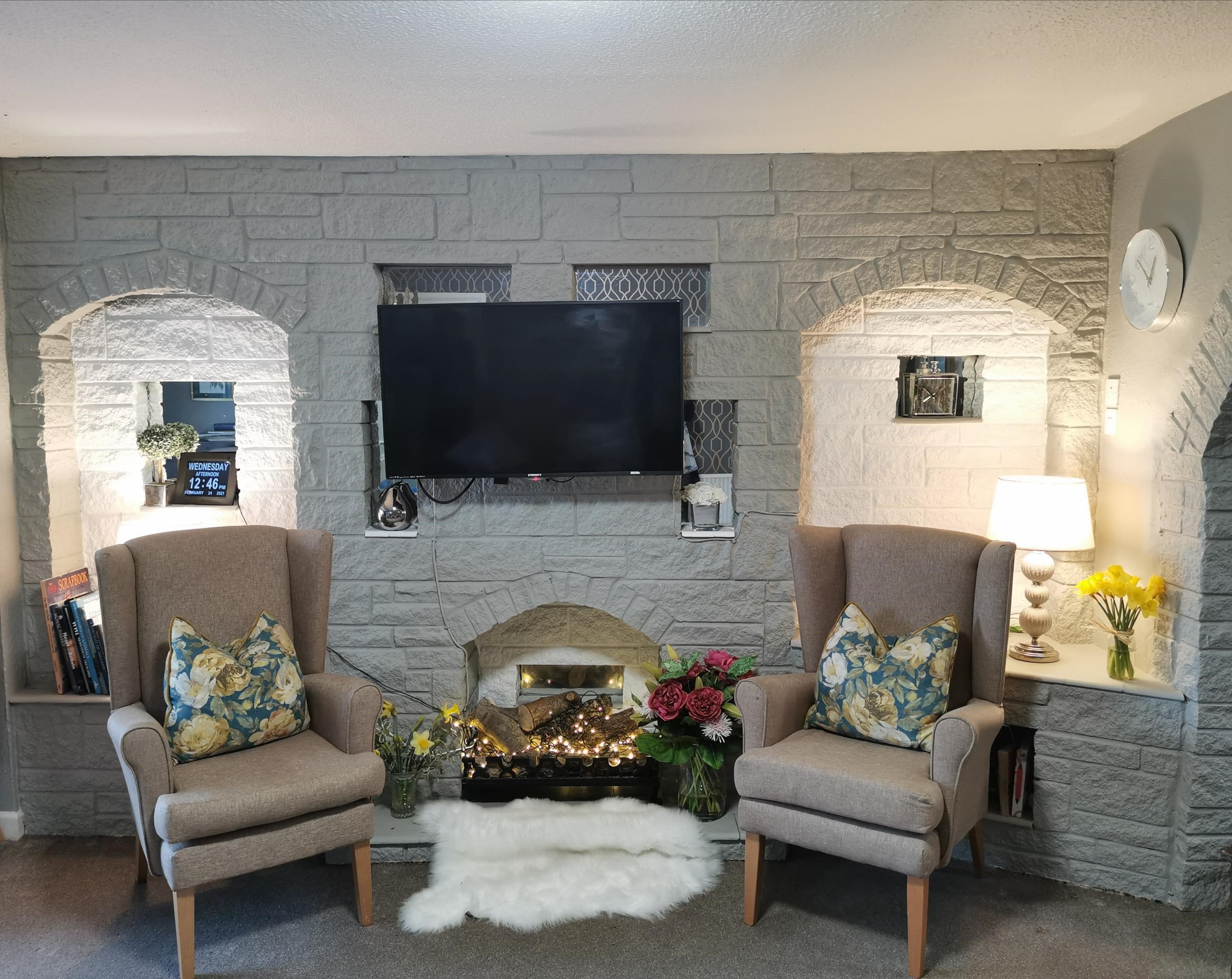 Communal Area of The Laurels Care Home in Wells, Mendip