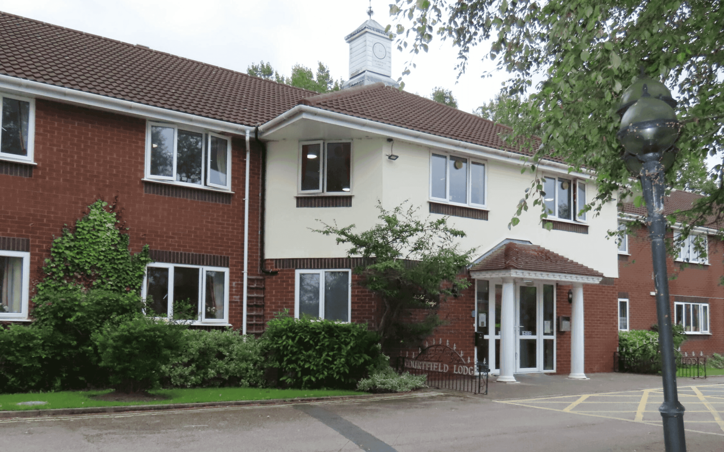 Exterior of Courtfield Lodge in Ormskirk, Lancashire