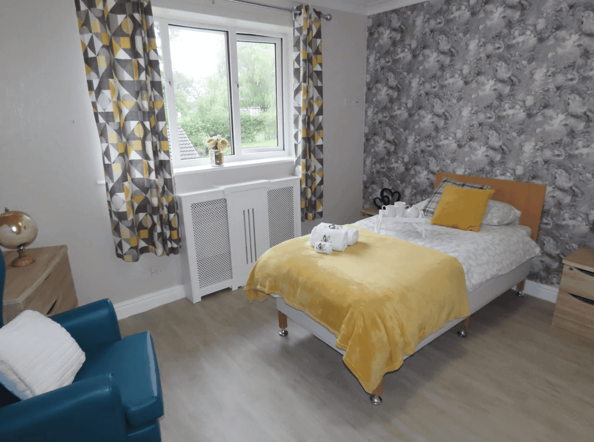 Bedroom of Courtfield Lodge in Ormskirk, Lancashire