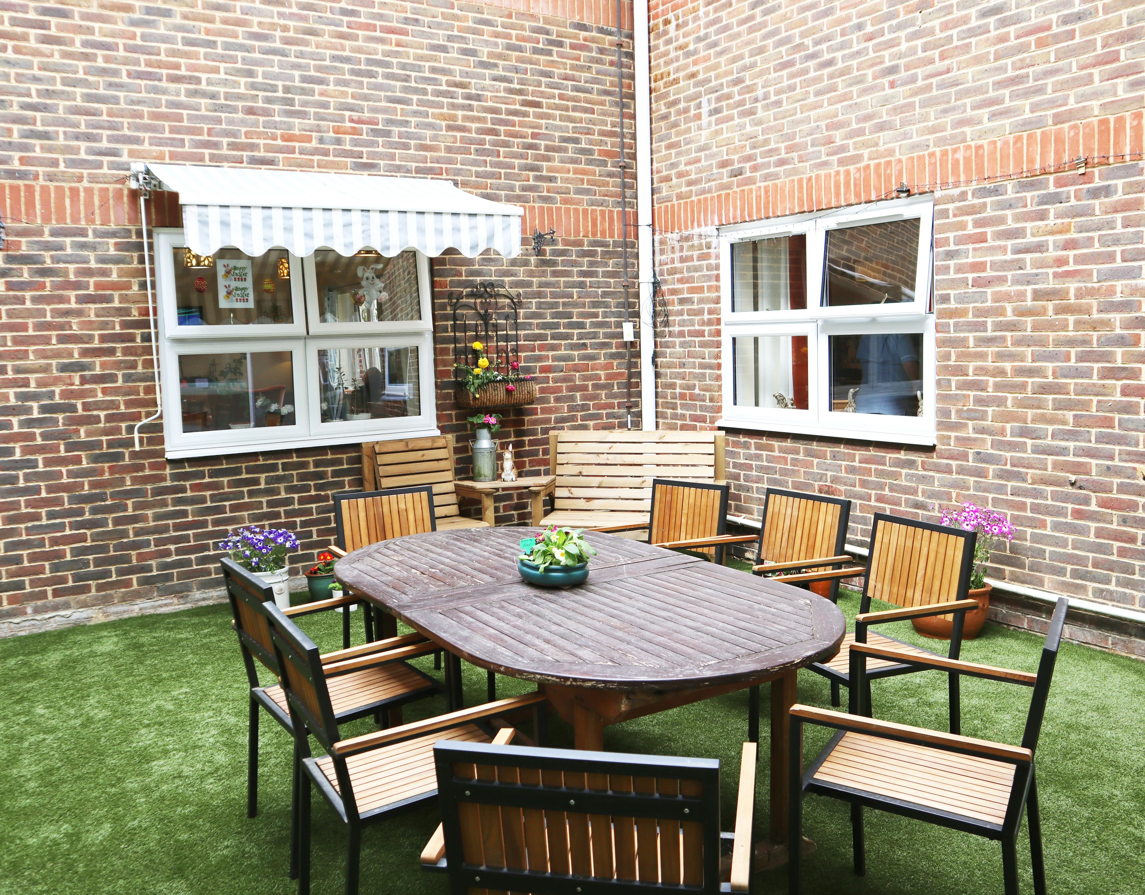 Garden at Alton Nursing Home, Alton, Hampshire