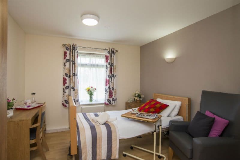 Bedroom of Cumberland care home in Mitcham, Greater London