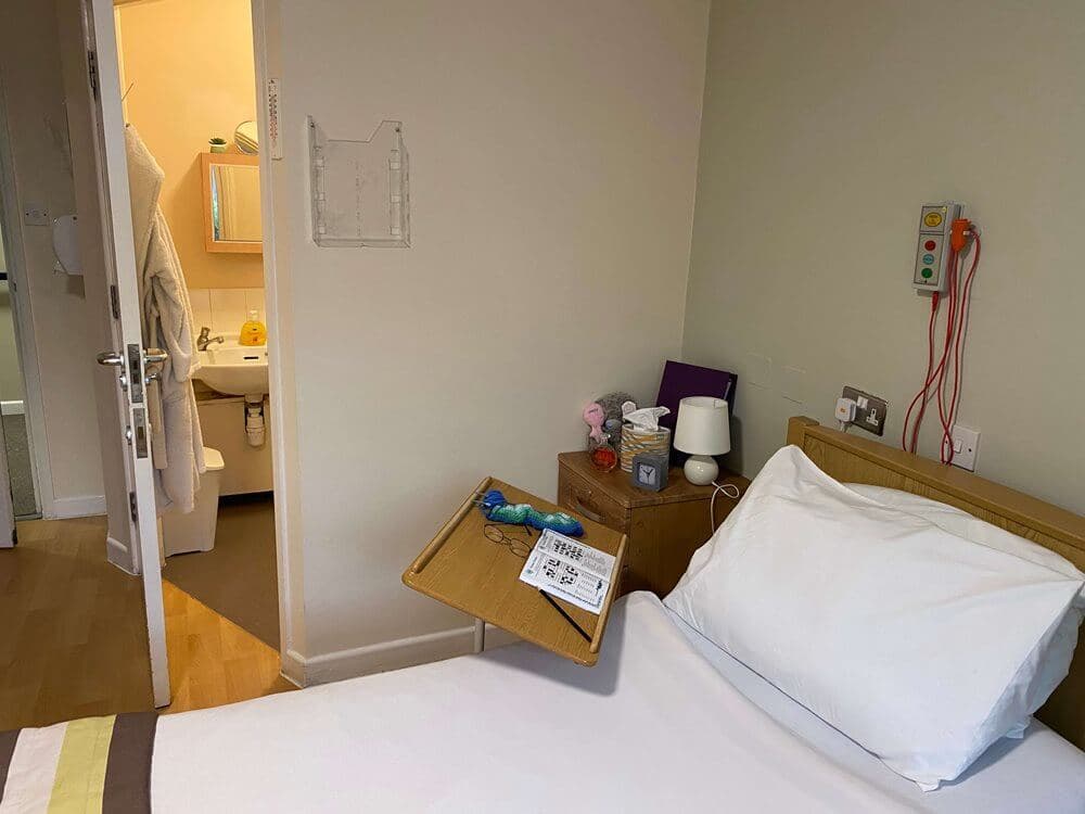 Bedroom of Cumberland care home in Mitcham, Greater London