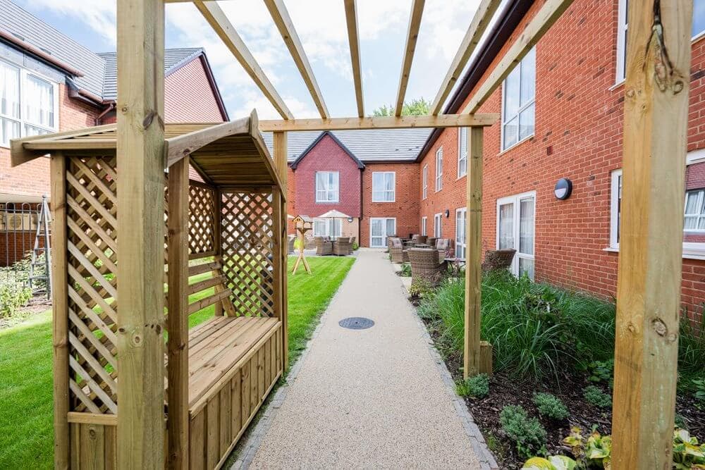 Garden at Cuttlebrook Hall Care Home in Thame, Oxfordshire