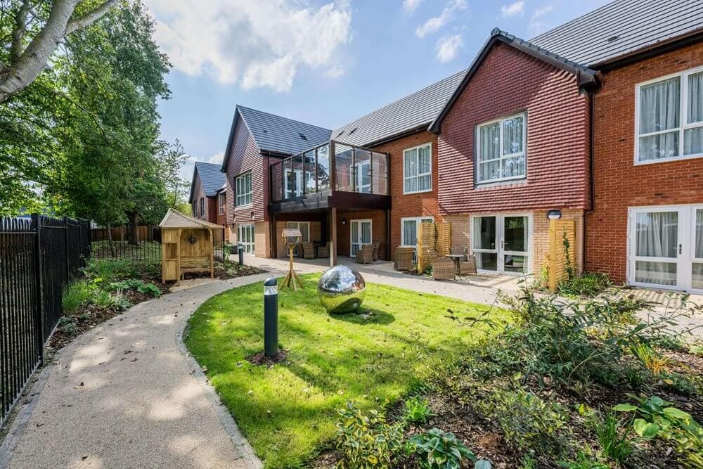 Garden at Cuttlebrook Hall Care Home in Thame, Oxfordshire