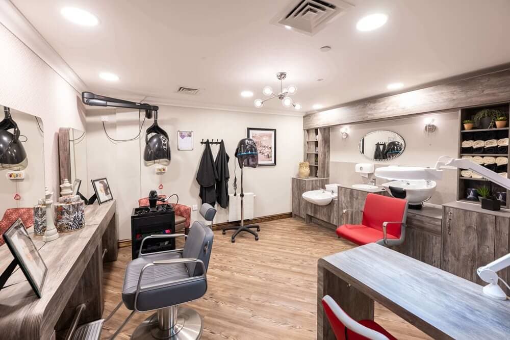 Salon at Cuttlebrook Hall Care Home in Thame, Oxfordshire