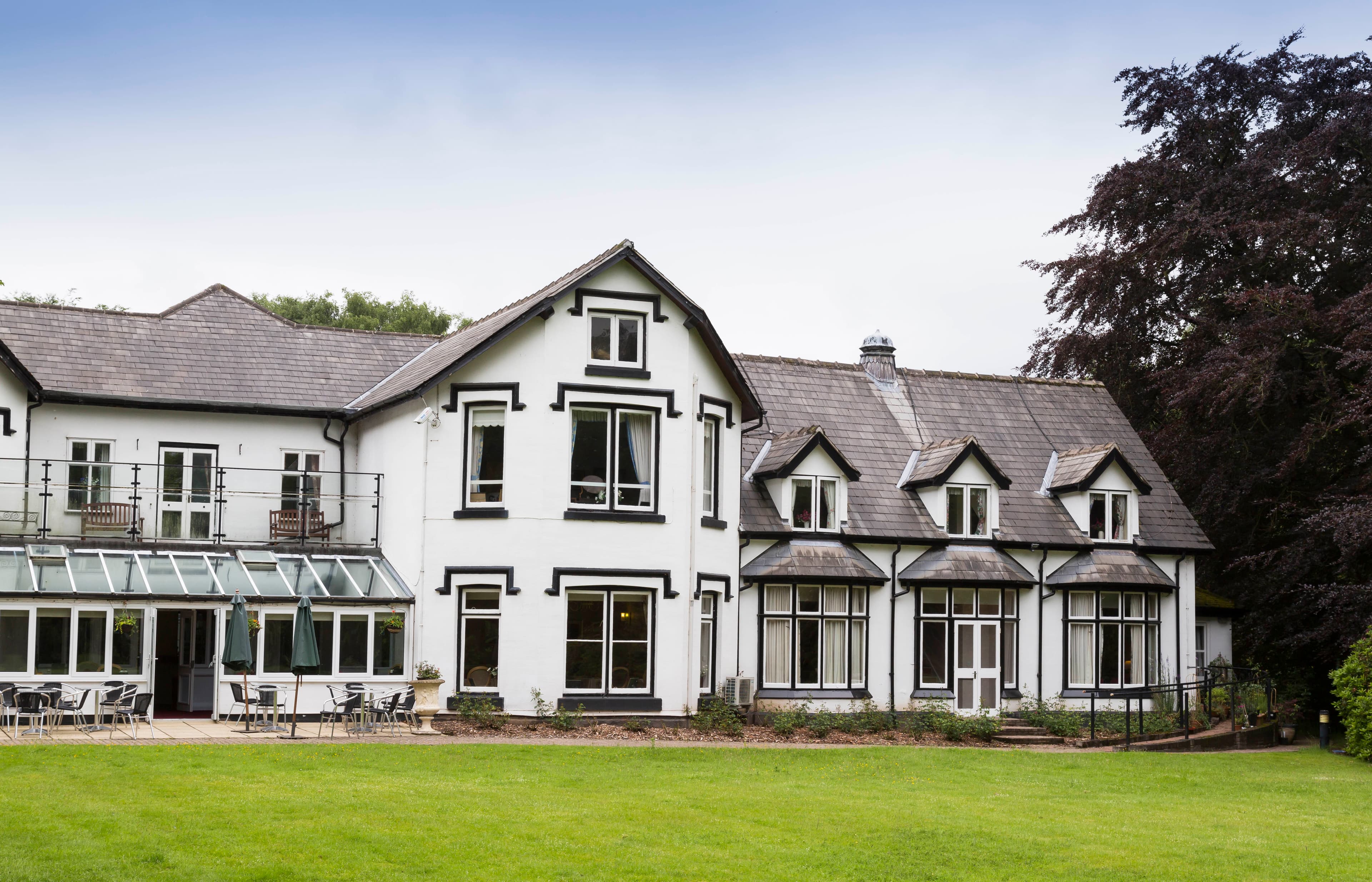 Garden at Prestbury Beaumont Care Home in Macclesfield, Cheshire