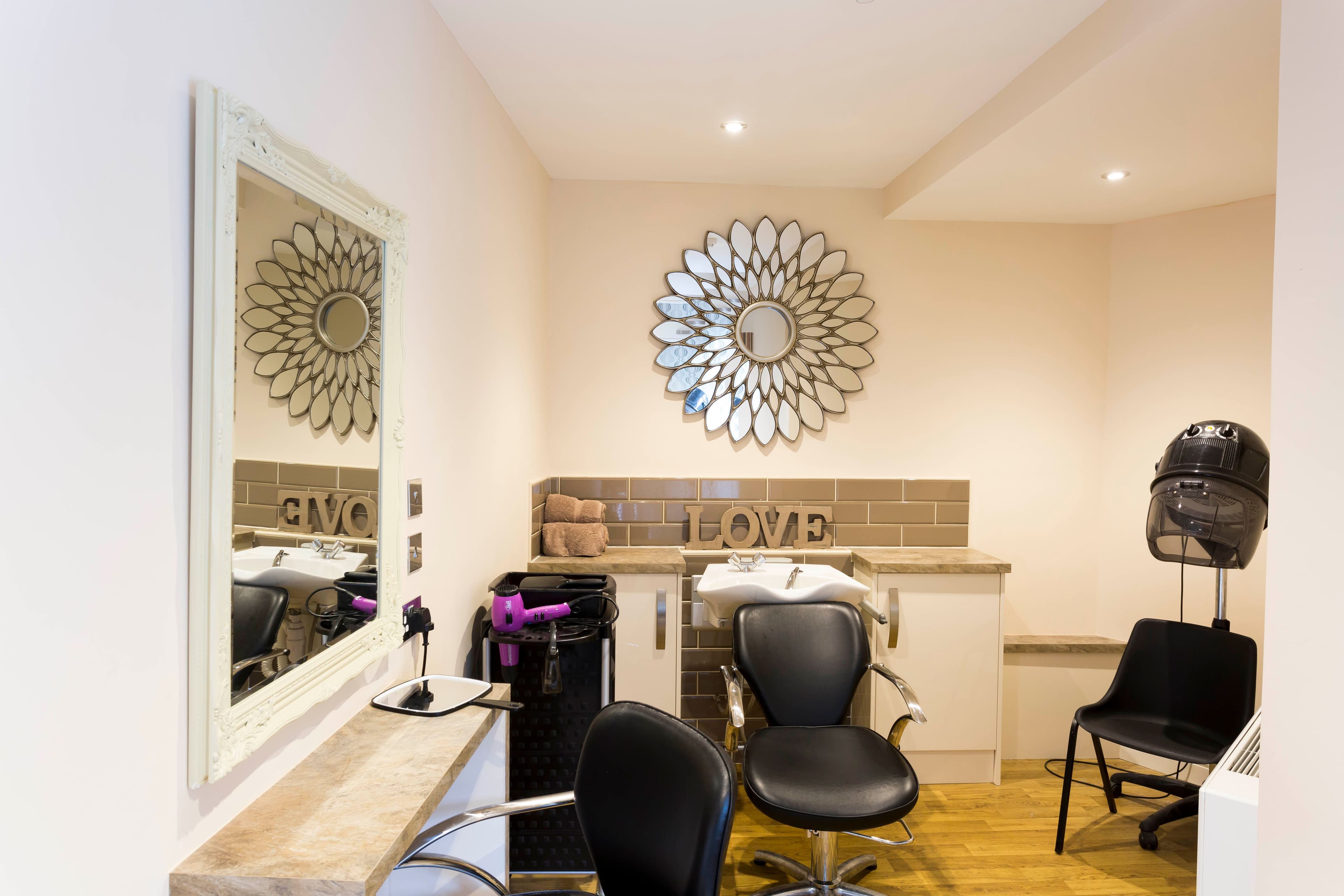 Salon at Prestbury Beaumont Care Home in Macclesfield, Cheshire